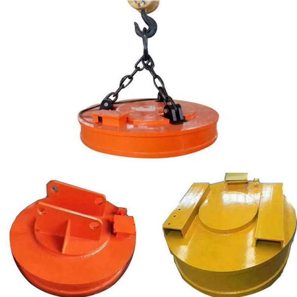 Safety Lock System on 2-Ton Industrial Magnet for Overhead Lifting