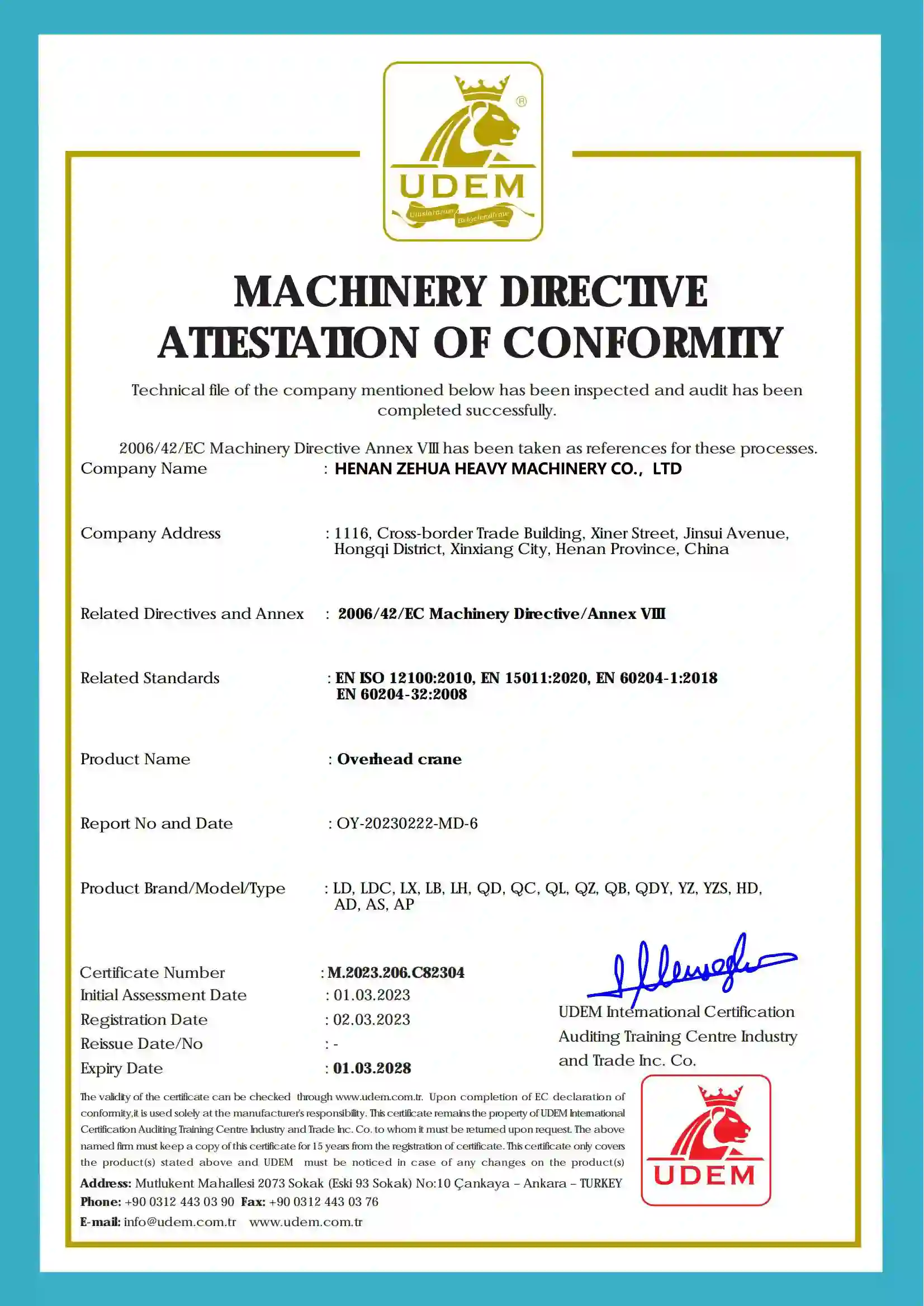 Carbon anode stacking equipment certification Carbon anode stacking equipment certification