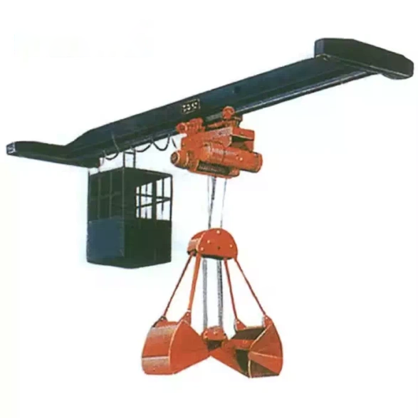 Single Girder Overhead Crane with Grab Bucket.webp