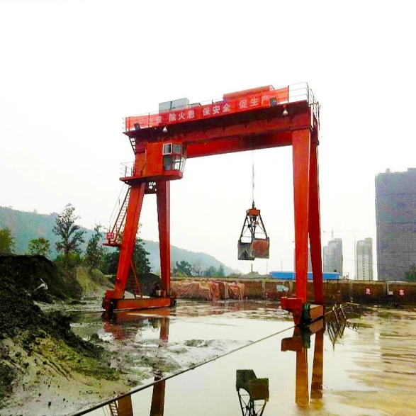 Single Girder Gantry Crane with Grab Bucket 2.webp