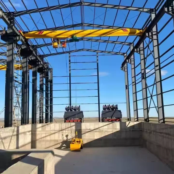 Single Girder Overhead Crane with Grab Bucket (3).webp