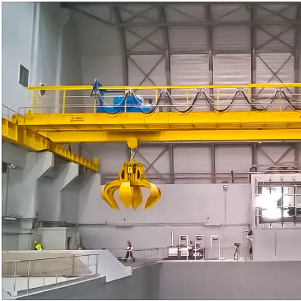 Overhead Crane with Grab Bucket.webp