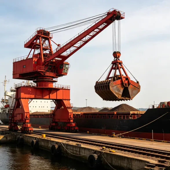 Grab-type Single Boom Level Luffing Portal Cranewebp