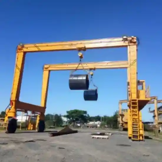 Double Girder Rubber Tyre Gantry Crane