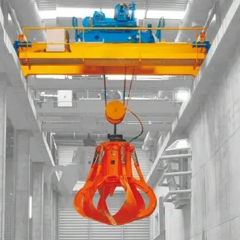 Double Girder Overhead Crane with Grab Bucket